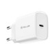 Incarcator priza ultra rapid Tellur 20W PD alb USB-C