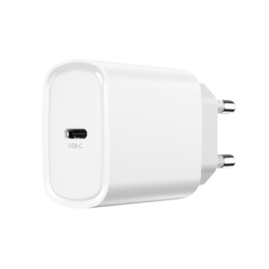 Incarcator priza ultra rapid Tellur 20W PD alb USB-C