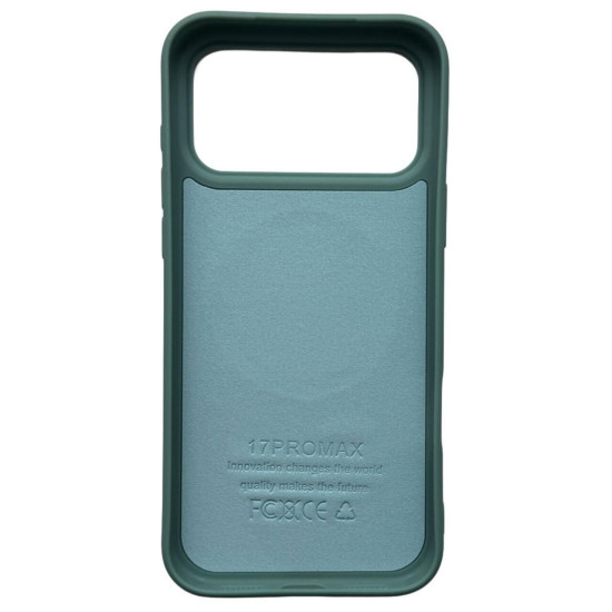 Husa Silicon Velvet Magsafe iPhone 17 Pro Max Albastru