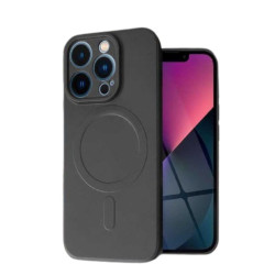 Lemontti Husa Silicon iPhone 15 Pro Max MagSafe Negru