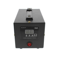 Stabilizator Tensiune cu Releu Well PowerUp 1000VA 600W | Afisaj Digital | Protectie Supratensiune