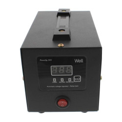 Stabilizator Tensiune cu Releu Well PowerUp 500VA 300W | Afisaj Digital | Protectie Supratensiune