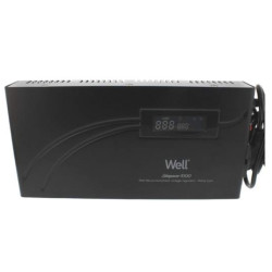 Stabilizator automat de tensiune cu releu Well Slim Power 1000VA/600W, orizontal