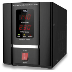 Stabilizator automat de tensiune cu servomotor Well Constant 1000VA/600W