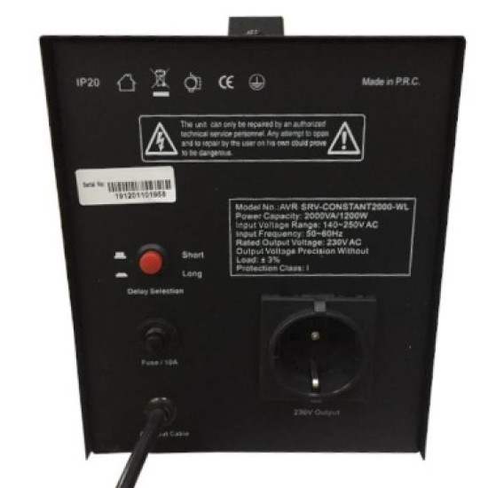 Stabilizator automat de tensiune cu servomotor Well Constant 2000VA/1200W
