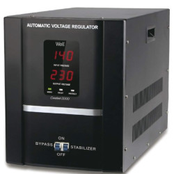 Stabilizator automat de tensiune cu servomotor Well Constant 3000VA/1800W