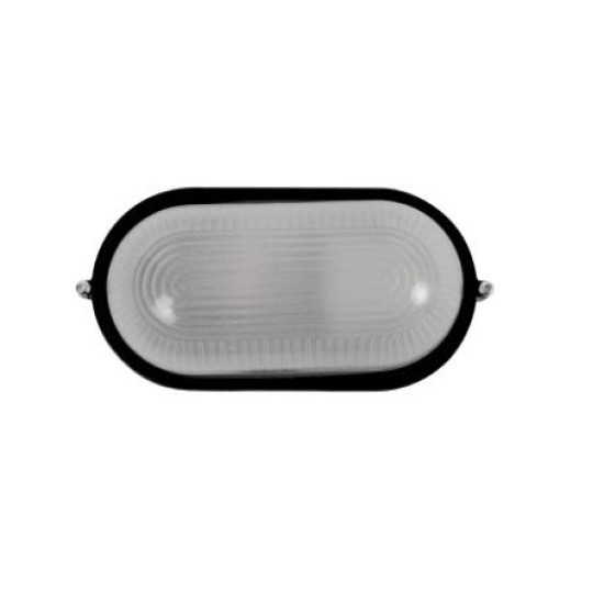 Lampa BAT Ovala 1xE27 60W Negru