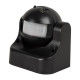 Senzor Prezenta IP44 180° Negru, NV-1111.302