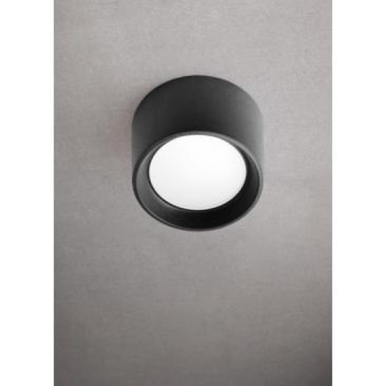 Plafonieră Livia 10W 3000K-6500K IP55, negru, Fumagalli