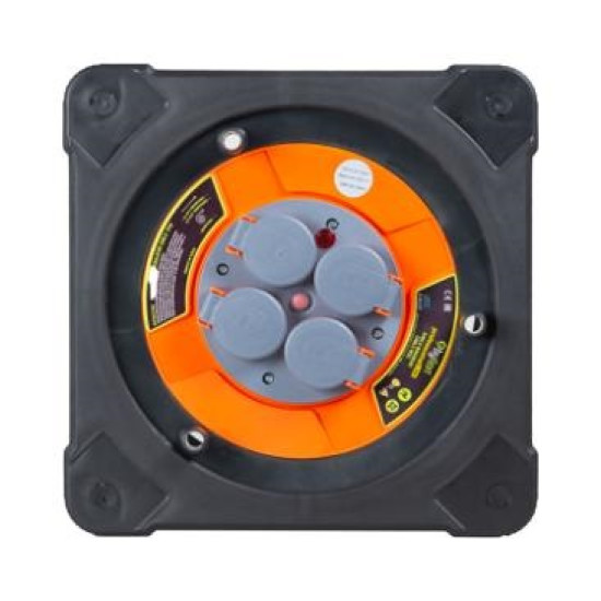 Derulator caseta 4 prize 20m 3X1.5 IP44, Emfanorm