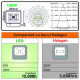 Proiector Led SMD Galaxy, 100W 6000K, lumina rece Proiector Led SMD Galaxy, 100W 6000K, lumina rece