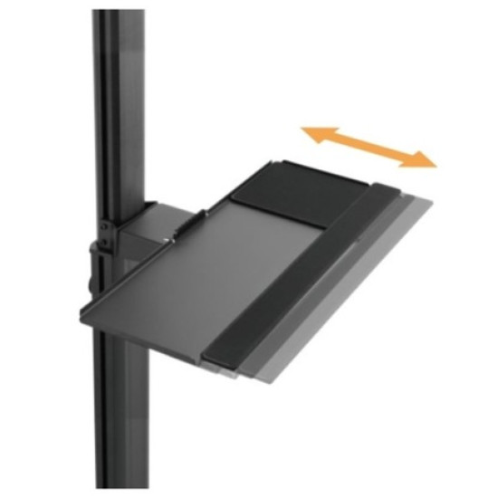 PC Workstation mobil cu raft CPU, Blackmonut BM-WST02, 13"-32", max.8kg, negru