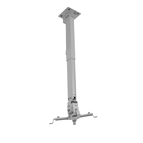 Suport videoproiector tavan GATV2, reglabil 63-100 cm, max. 15 kg, alb