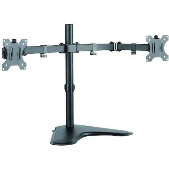 Suport birou 2 Monitoare Sbox LCD-F024, 13“ - 32“, Negru