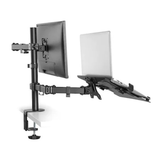 Suport birou 1 Monitor Sbox LCD-LM01, 13“ - 27“, Negru