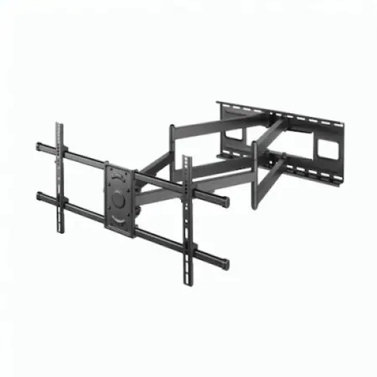 Suport TV Perete SBOX PLB-4986, 40” – 90”, Greutate suportata 80kg, VESA 600×400, Inclinare, Rotire, Negru