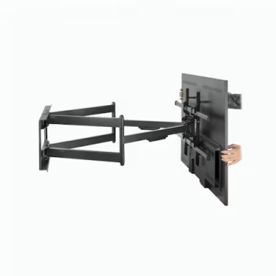 Suport TV Perete SBOX PLB-4986, 40” – 90”, Greutate suportata 80kg, VESA 600×400, Inclinare, Rotire, Negru