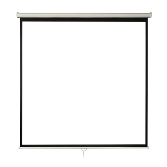 Ecran proiectie manual, perete/tavan, 300 x 300 cm, Blackmount, Format 1:1