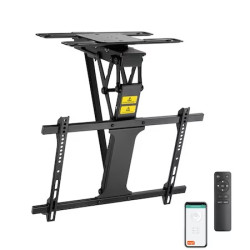 Suport de tavan motorizat cu telecomanda si Tuya app, Blackmount PLB-M0546DS, 32"-75", max.35KG