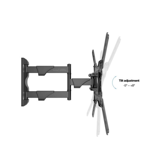 Suport TV de perete Flexarm Full Motion Multibrackets MB-0839, 32"-55", max.20 kg, negru
