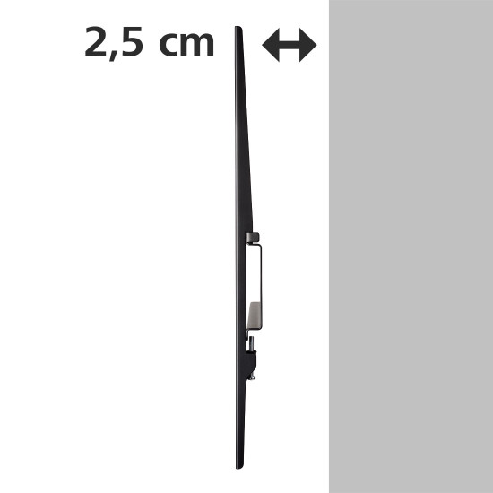 Hama Suport TV de perete FIX, 3 stele, 165 cm (65 "), negru