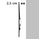 Hama Suport TV de perete FIX, 3 stele, 165 cm (65 "), negru