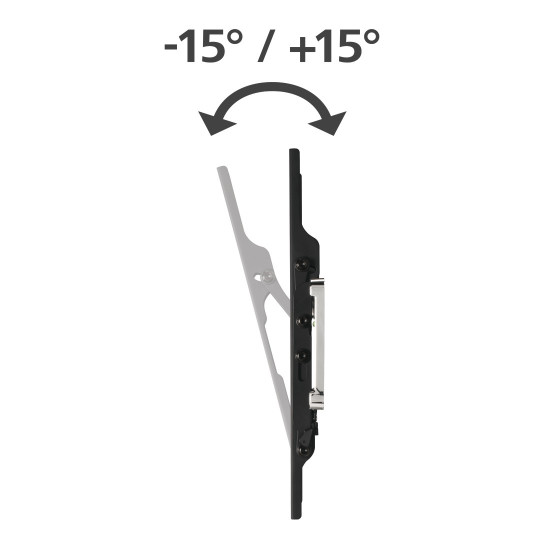 Hama Suport TV TILT de perete, Premium, VESA 400x400, 165 cm (65 "), negru.