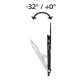 Hama Suport TV TILT de perete, No Gap, 165 cm (65"), negru Hama Suport TV TILT de perete, No Gap, 165 cm (65"), negru