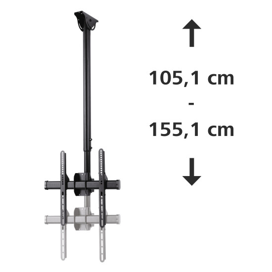 Hama Suport TV de Plafon , 165 cm (65 "), negru