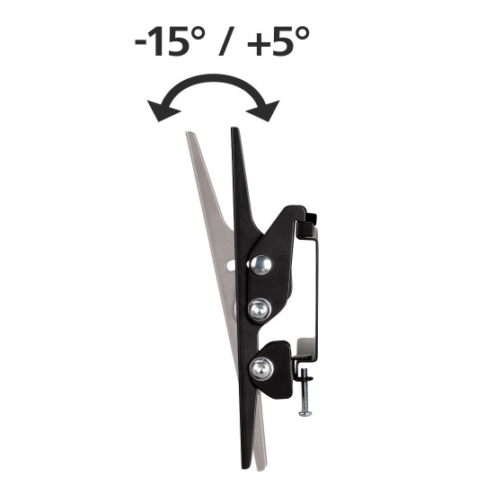 Hama Suport TV TILT de perete, 3 stele, 117 cm (46 "), negru