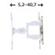 Hama Suport TV FULLMOTION de perete 3 stele, 165 cm (65 "), alb