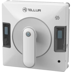 Robot curatare geamuri WiFi Tellur Smart, RWC02, 72W, doua rezervoare apa, anti cadere, alb