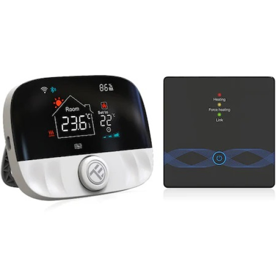 Termostat de ambient WiFi Tellur Smart, TSH02, Negru