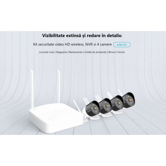 VIDEO SECURITY KIT 4 CH TENDA K4W-3TC