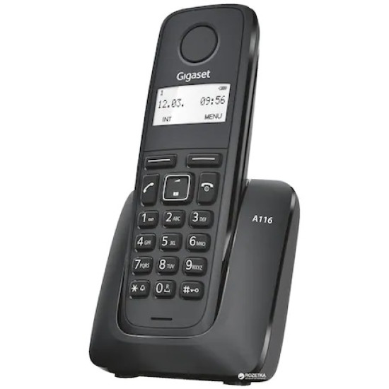 Gigaset A116,cordless telephone,black,S30852-H2801-R601