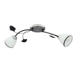 Lustra Oasis Crom+Negru+Alb 2xE27 60W