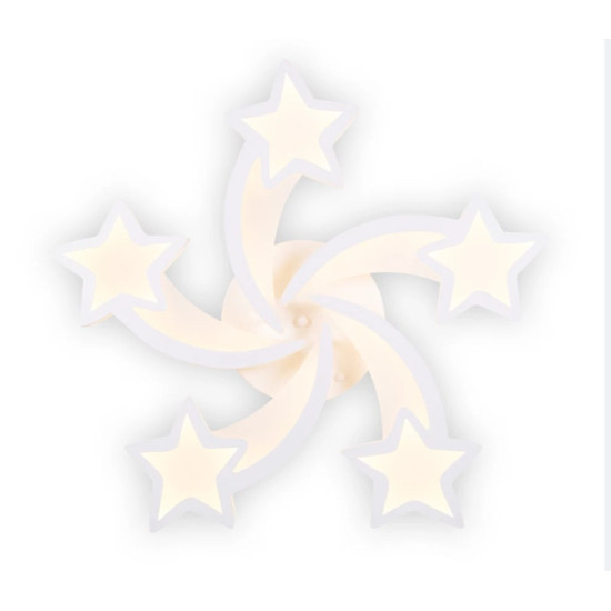 Plafoniera Star LED 86W 3CCT cu telecomanda, alb, Erste