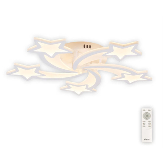 Plafoniera Star LED 86W 3CCT cu telecomanda, alb, Erste