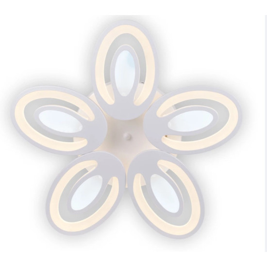 Plafoniera Petal LED 80W 3CCT cu telecomanda, alb, Erste
