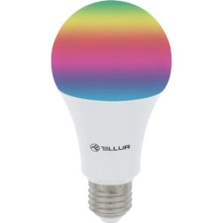 Bec inteligent LED Tellur, Wireless, E27, 10W, 1000lm, Lumina Alba/Calda/RGB, Reglabil