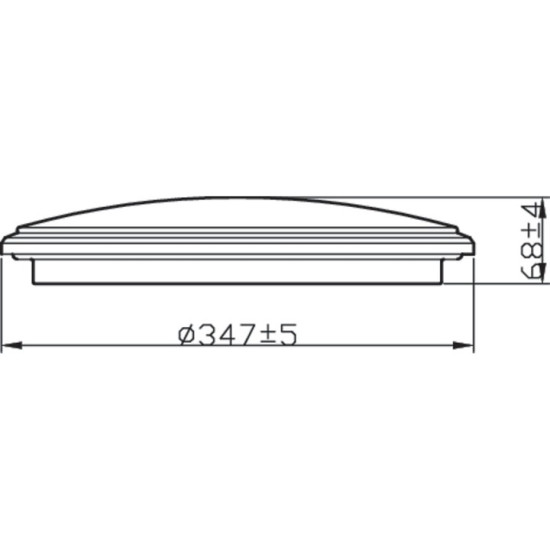Plafoniera LED Philips Spray CL260, 17W, 1500 lm, lumina calda (2700K), IP44, 34.7cm, Argintiu