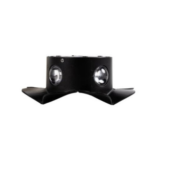 Aplica Ray LED 5W 6500K IP54, negru, Erste