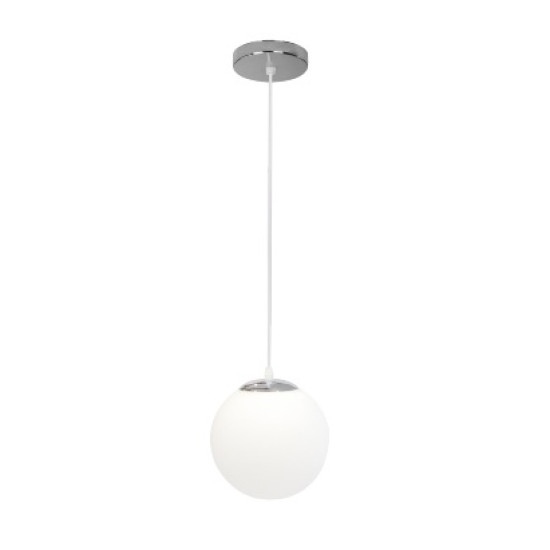 Pendul Glint Crom E27, Design Modern, Iluminat Interior
