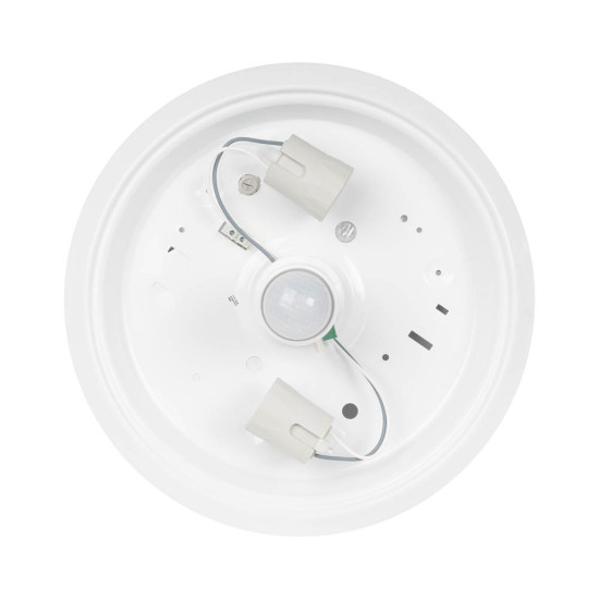 Plafoniera senzor PIR 2xE27 360gr IP20, Erste