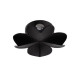 Aplica Ray LED 5W 6500K IP54, negru, Erste
