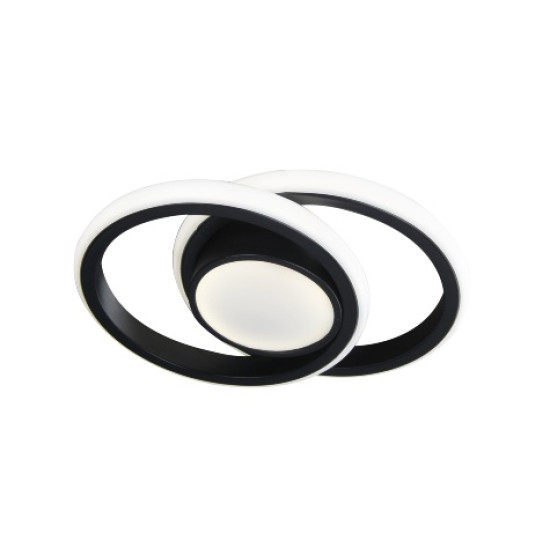 Plafoniera Vista LED 38W, IP20, Negru – Iluminare Modernă și Rafinată | Alicoral.ro