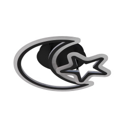 Plafoniera Night LED 50W 3CCT 3750lm IP20, negru, Erste