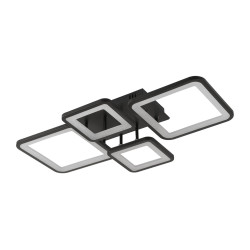 Plafoniera Ambient LED 70W 3CCT 3850lm, negru, Erste