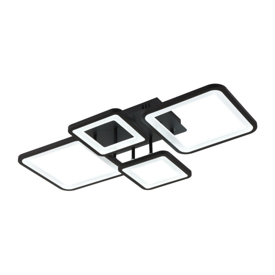 Plafoniera Ambient LED 70W 3CCT 3850lm, negru, Erste
