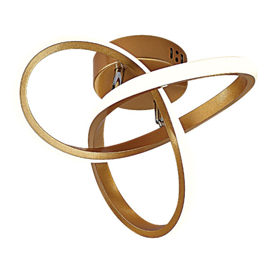 Plafoniera Yana LED 25W 3CCT 2000lm IP20, auriu, Erste